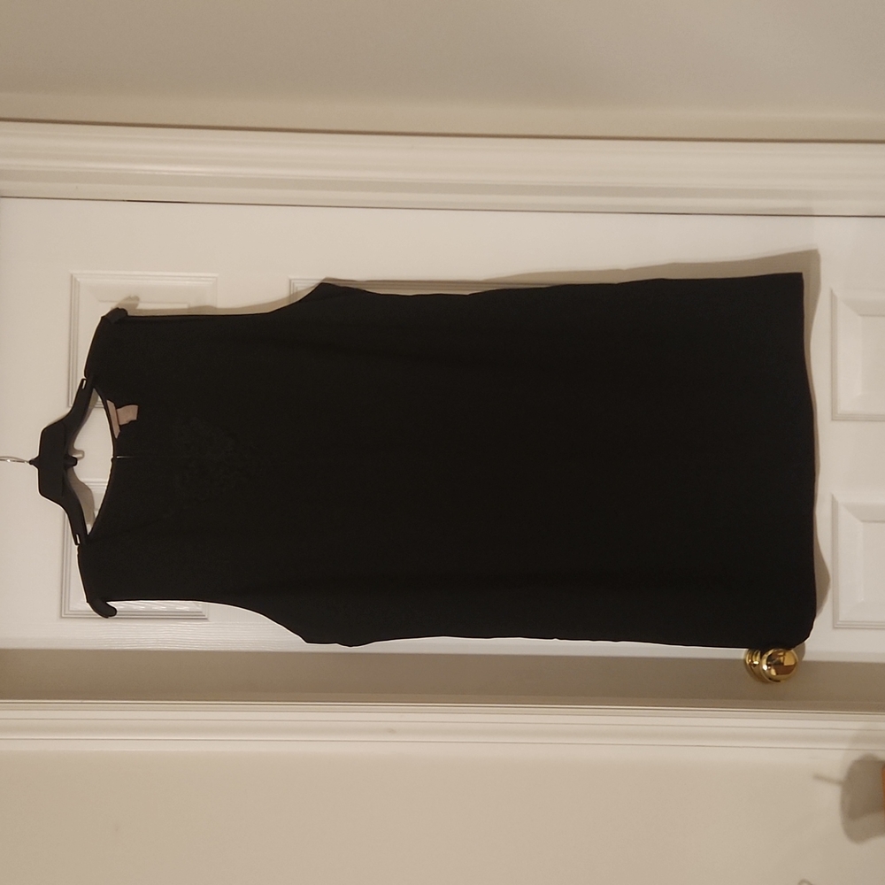 h&m black sheath dress
